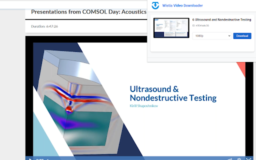 Wistia Video Downloader :: Easily download Wistia videos from any webpage! Supports captions, multiple resolutions and bulk downloads.