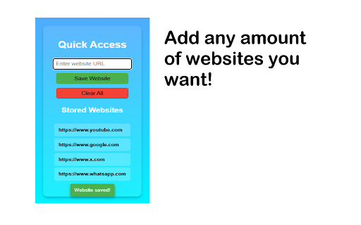 QuickDash :: Quickly access your favorite websites.