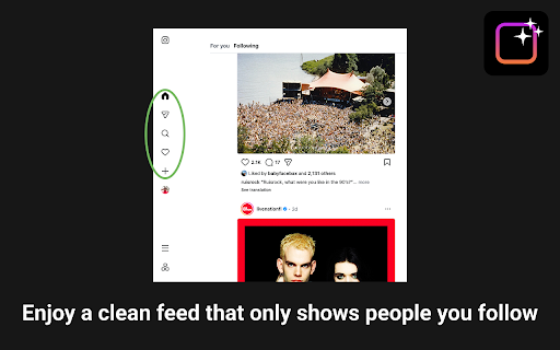 Remove Instagram Reels & Explore by IG Spark :: Hide Instagram reels, explore page, suggested, for you and other addictive features