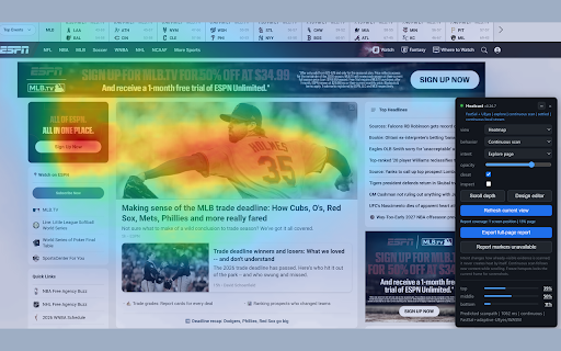 Heatcast: Predictive Eye Tracking & Website Heatmaps :: Predictive eye tracking for any page. On-device attention heatmaps, scroll-depth analysis, and full-page reports.