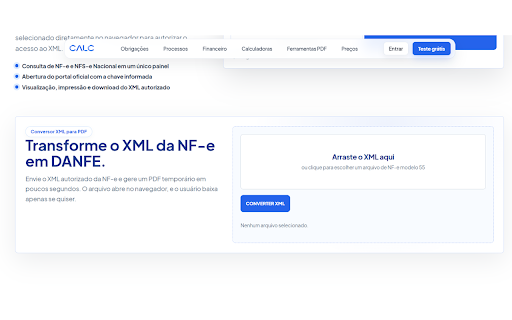 Consulta NFe Assistente :: Abre os portais oficiais da NF-e e NFS-e com a chave preenchida e orienta o fluxo assistido.