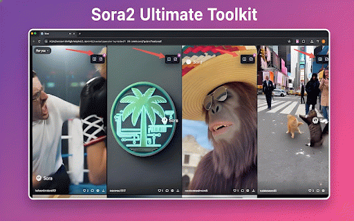 OpenAI Sora2 Ultimate Toolbox :: All-in-one Sora2 video solution with one-click download, AI watermark removal and enhancement. Improve Sora2 easily.