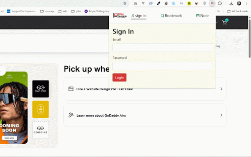 PinKeep :: Pinkeep to keep all important links and notes in one place
