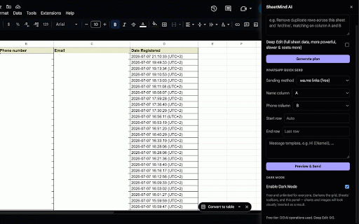 SheetMind AI: Lead Management & Automation :: Manage leads, track follow-ups, and automate your sales workflow. Turn Google Sheets into a simple lead management CRM.