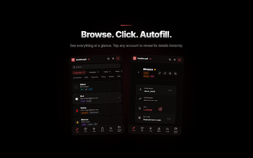 VaultKeepR :: End-to-end encrypted password vault with built-in 2FA, autofill, and cross-device sync. Decentralized. Private. Yours.