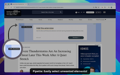 PageCleaner – Make items disappear :: Easily hide unwanted elements on any website with your own customised rules.