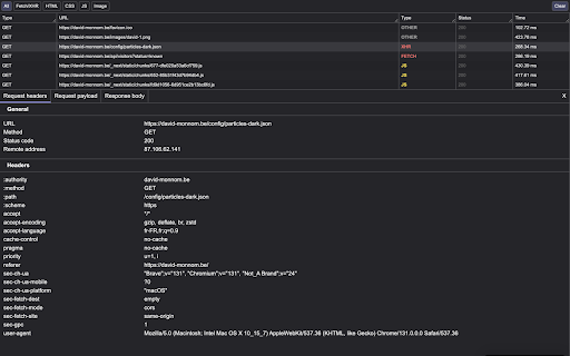 Networkly :: Chrome extension to simplify network request inspection. Focuses on request payloads and responses.