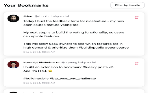 Bluesky Bookmark :: Bookmark Bluesky posts