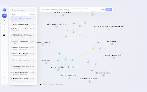 Neurum: keep your knowledge :: Save any page or selected passage as a Neuron in your Neurum knowledge web, summarized and organized by AI.