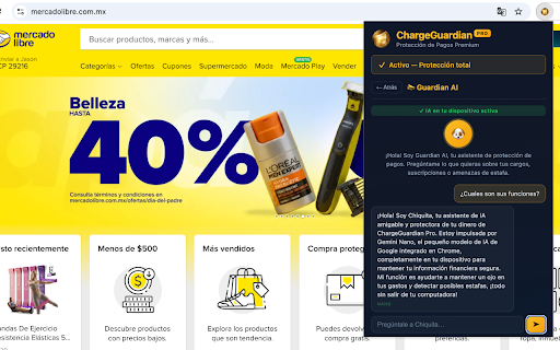 ChargeGuardian Pro :: Premium payment protection — confirms every checkout, detects scams & subscriptions, auto-generates dispute letters.