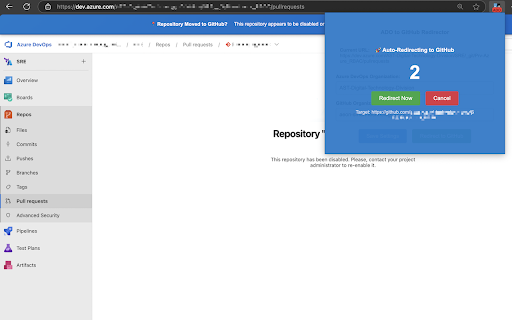 ADO to GitHub Redirector :: Redirect Azure DevOps Repos URLs to corresponding GitHub URLs