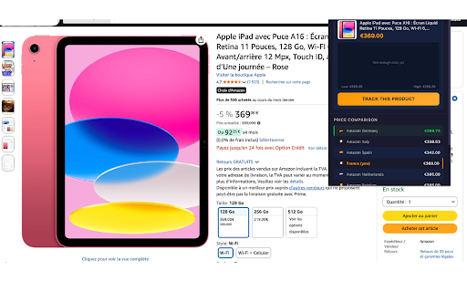 Histozon — Amazon Price Tracker :: Track Amazon prices, see history and compare across 13 EU/US Amazon stores in 1 click. Save with the Euro Saver feature.