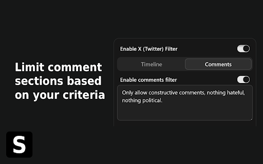 SocialFilter :: AI-powered social media feed filtering. Take control of your feed, stop doomscrolling, and enjoy social media again.