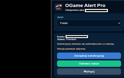 OGame Alert Pro :: OGame alerts with Stripe-gated premium features.