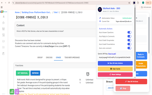 Edunext Premium Auto :: EduNext Auto Tools là tiện ích mở rộng Google Chrome mạnh mẽ, hỗ trợ sinh viên trên nền tảng EduNext.