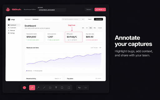 Glitch — Bug Reporter, Screen Recorder & Logs Capture :: Local-first bug reporting tool. Capture screenshots, record tabs, and collect debug info — all stored locally.