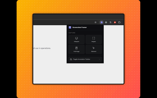 Screenshot Framer — Capture, Edit, Annotate and Frame Beautiful Screenshots :: Capture, edit, and beautify screenshots with browser frames and backgrounds