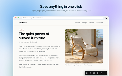 FoundKeep — Save what matters :: Save readable pages, screenshots, highlights, images and notes with original source details in a private, searchable library.