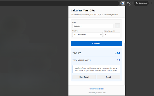 GPA Calculator Australia :: Calculate your Australian GPA instantly