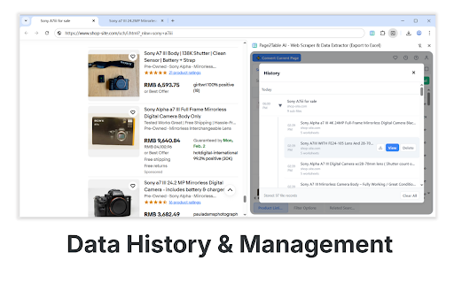 Page2Table AI - Web Scraper & Data Extractor (Export to Excel) :: One-click to intelligently convert lists and tables from any webpage into an interactive Excel data workbench.