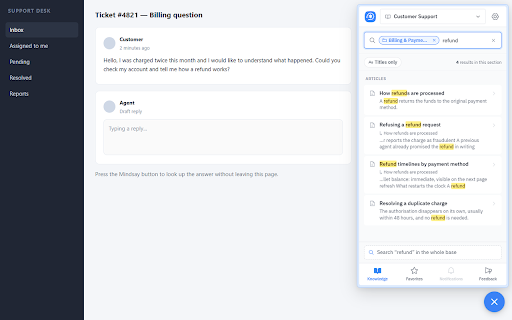 Mindsay Agent Portal :: Access your Mindsay knowledge base from any site