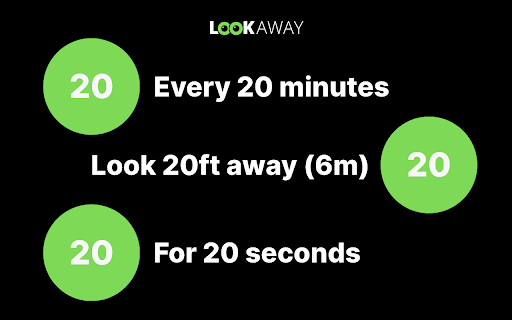 LookAway - 20 20 20 Break Reminder - Eye Health :: Improve your eye health with gentle reminders to follow the 20-20-20 rule. Look away every 20 minutes for 20 seconds.