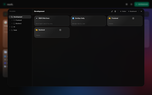 mark. :: Easily add and manage your bookmarks
