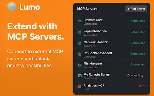 Lumo :: AI-powered browser sidebar assistant