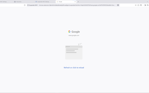 Suspender MV3 :: Suspend tabs