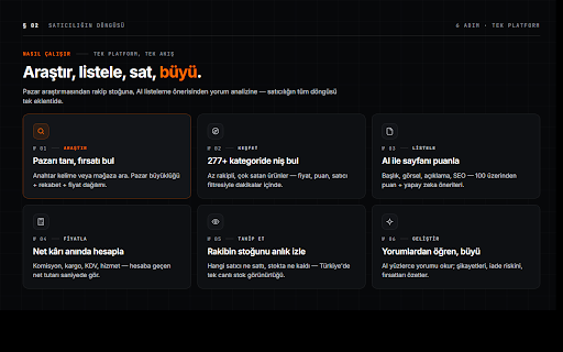 TPro360 :: Trendyol komisyon/kargo/kâr hesaplayıcı + Kategori Tarayıcı + Mağaza Analizi — paralel tarama ve streaming güncellemeler.