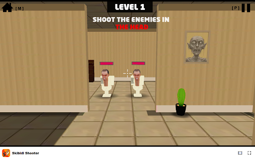 Skibidi Shooter - Action & Arcade & Shooting & Funny Game :: Join the chaotic fun of Skibidi Shooter: shoot bizarre enemies and enjoy quick gaming sessions!