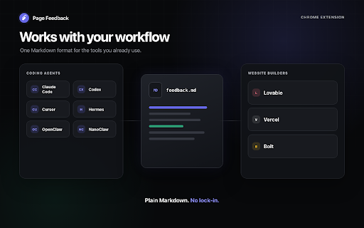 Page Feedback Annotator :: Annotate web pages and export structured Markdown feedback for any coding agent.