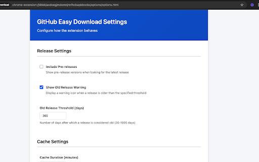 GitHub Easy Download :: Adds a one-click download button to GitHub repositories for easy binary downloads