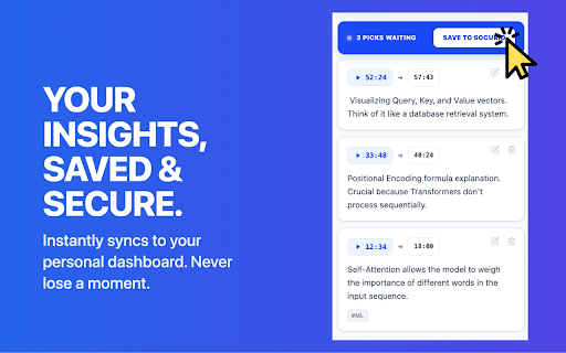 SoCurio: Smart YouTube notes & Timestamps :: The ultimate productivity tool for YouTube. Capture exact timestamps, take instant notes, and organize your insights with tags.
