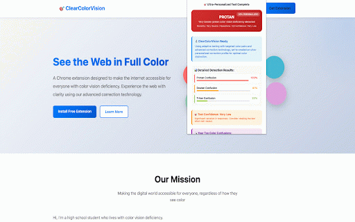 ClearColorVision - Advanced Color Vision Deficiency Corrections :: Professional color correction with dual methods: Perceptual Contrast Rebalancing (PCR) for text clarity & LMS for natural colors