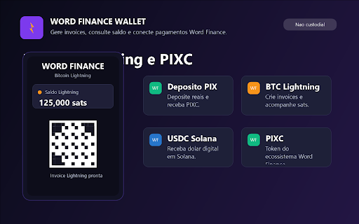 Word Finance Wallet :: Carteira digital multirrede para gerenciar ativos, enviar e receber pagamentos e conectar-se a aplicativos descentralizados.