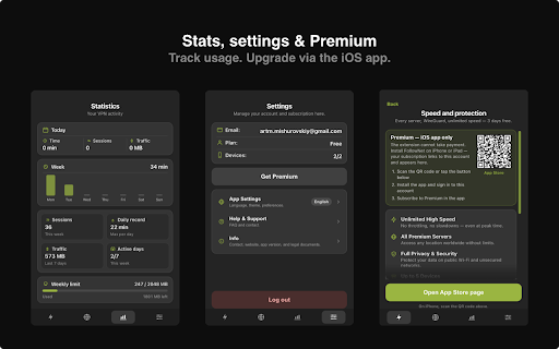 FollowNet VPN :: Fast, secure VPN for Chrome. One-click connect, global servers, traffic stats. Sign in with Google, Apple, or email.