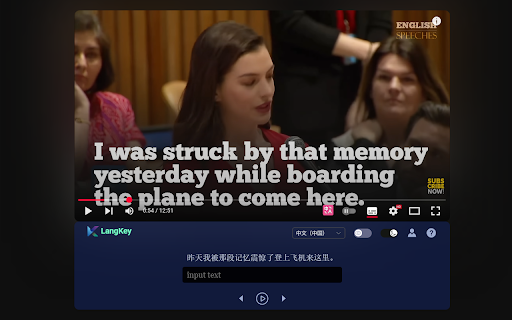 langkey |Learning foreign languages without any effort :: Easy learning language support for Chinese-English-Korean-Japanese-German- and Arabic with YouTube videos.