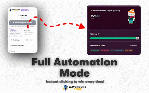 Wayground Genie – Answers & Automation (formerly Quizizz) :: Highlights the correct answer on every Wayground (formerly Quizizz) question, or answers it for you with full automation.