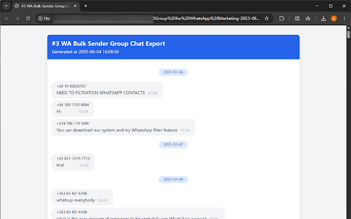 Chat Messages Backup for WhatsApp :: Export your WhatsApp Chat Messages & Media in one click.