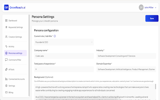 GrowReach AI Clawd Bot Grow your Reach, Engagement and go Viral on LinkedIn :: GrowReach AI is like a Clawd Bot specifically trained to Increase your Engagement, Profile Views and Grow your LinkedIn Network Fast