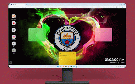 Manchester City Wallpaper :: Manchester City crest with sky blue design celebrating the Premier League champions.