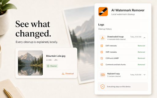 AI Watermark Remover :: Remove hidden Unicode markers from copied text and clean image metadata locally without uploads.