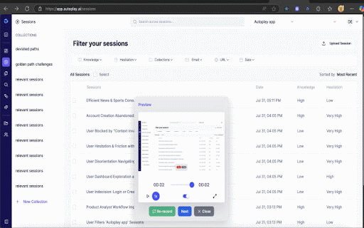Autoplay :: Autoplay recorder for Golden path recording.