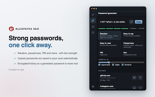 Kleopatra Neo - Secure Email, Passwords & PGP :: Encrypt & decrypt with PGP. Auto email aliases. Zero-knowledge password manager with autofill, AES-256 on your device.