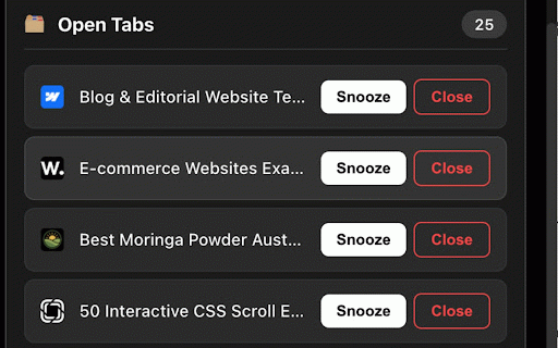 SynapseSave - Snooze Your Tabs :: Snooze tabs to specific times. Free your RAM. Save your sanity.
