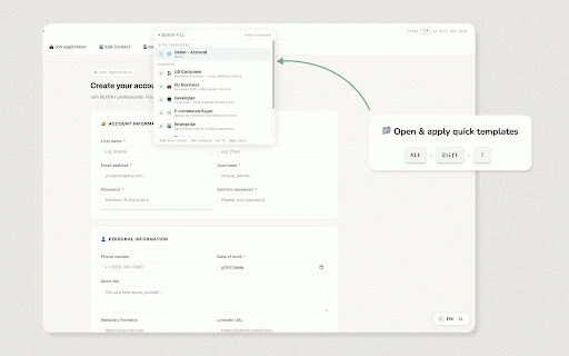 Fillr :: Fillr - AI Form Filler for QA, Developers and Marketers