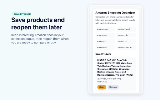 Amazon Price Per Unit Calculator :: Amazon unit price and value checker with explicit-click comparison links.