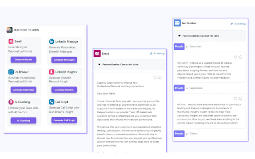EazyConnections AI :: Verified business contacts and AI personality insights to personalize outreach, build rapport faster, and improve conversions.