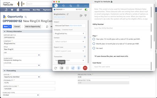 RingCentral RingCX for NetSuite :: RingCentral RingCX for NetSuite